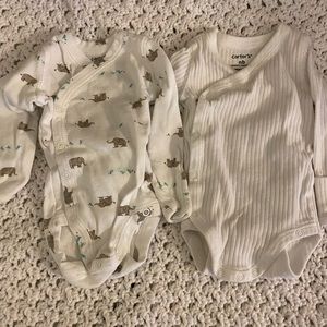 Two Carters NB bodysuits!